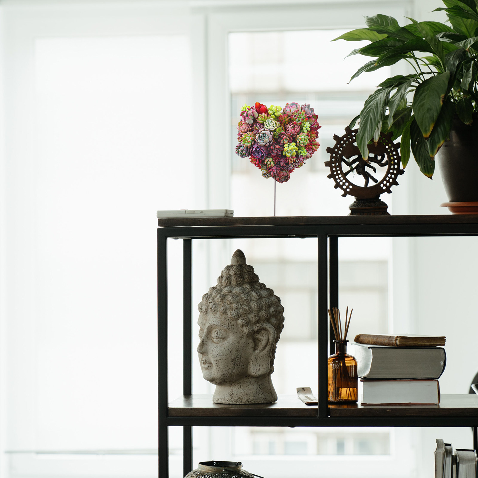 Bonsai Garden Wall - Heart Shaped Wall Mounted Plant Stand