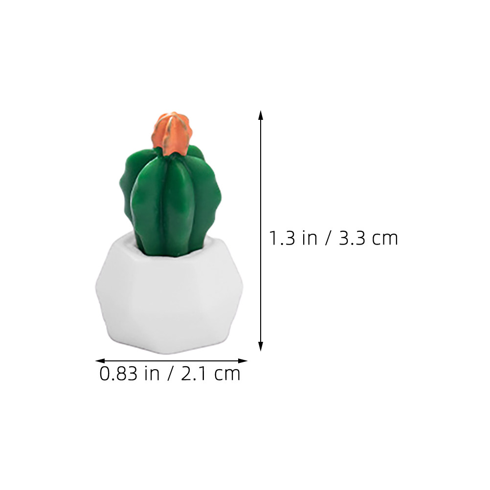 8Pcs Miniature Resin Cactus Bo - đánh giá và giá Bonsai Garden For Desk