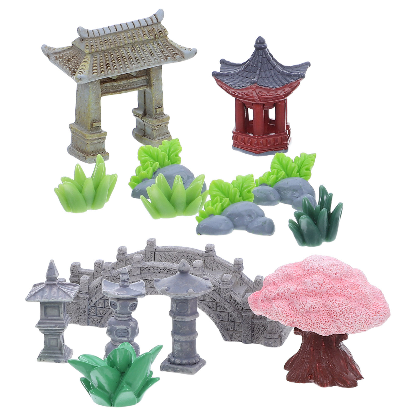 1Set Resin Miniature Landscape - đánh giá và giá Bonsai Garden For Desk