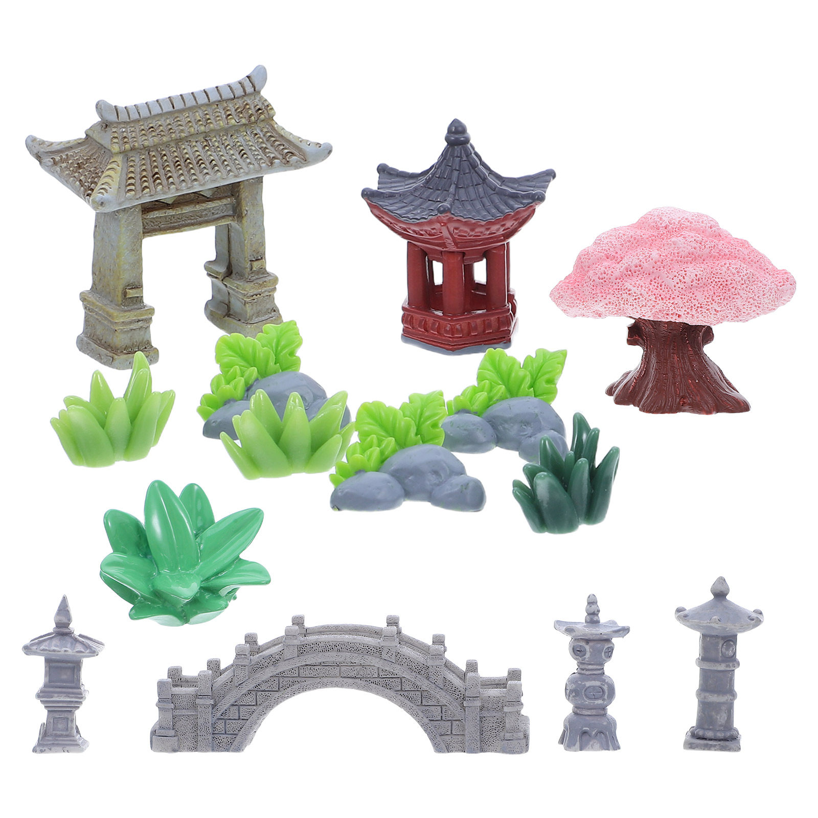 1Set Resin Miniature Landscape - đánh giá và giá Bonsai Garden For Desk