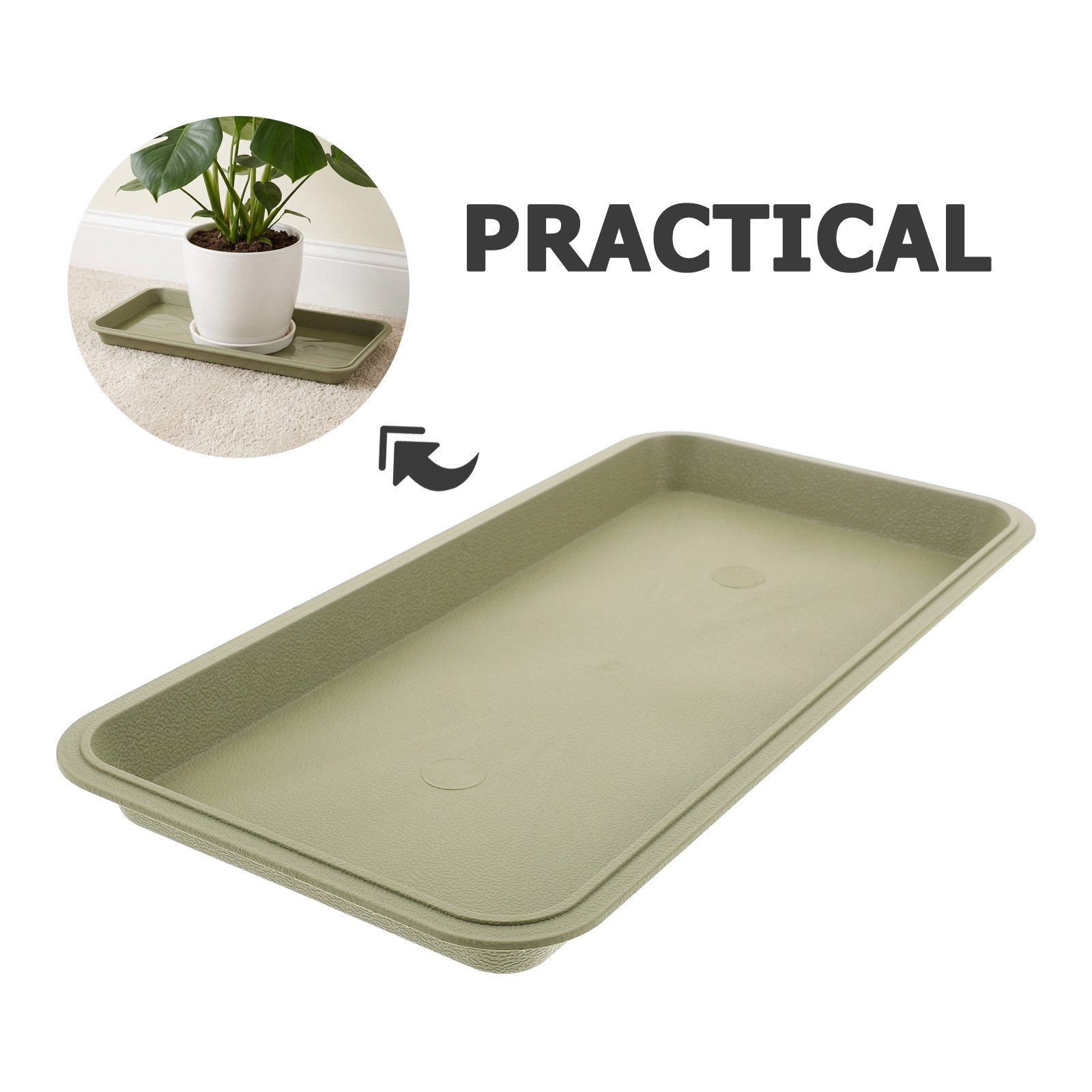 Rectangular Plastic Plant Tray - đánh giá và giá Drip Tray Saucer