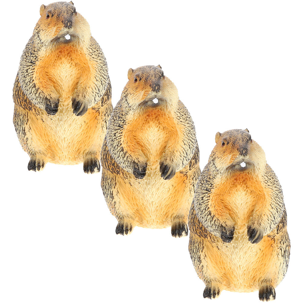3Pcs Miniature Groundhog Statu - đánh giá và giá Bonsai Garden For Desk