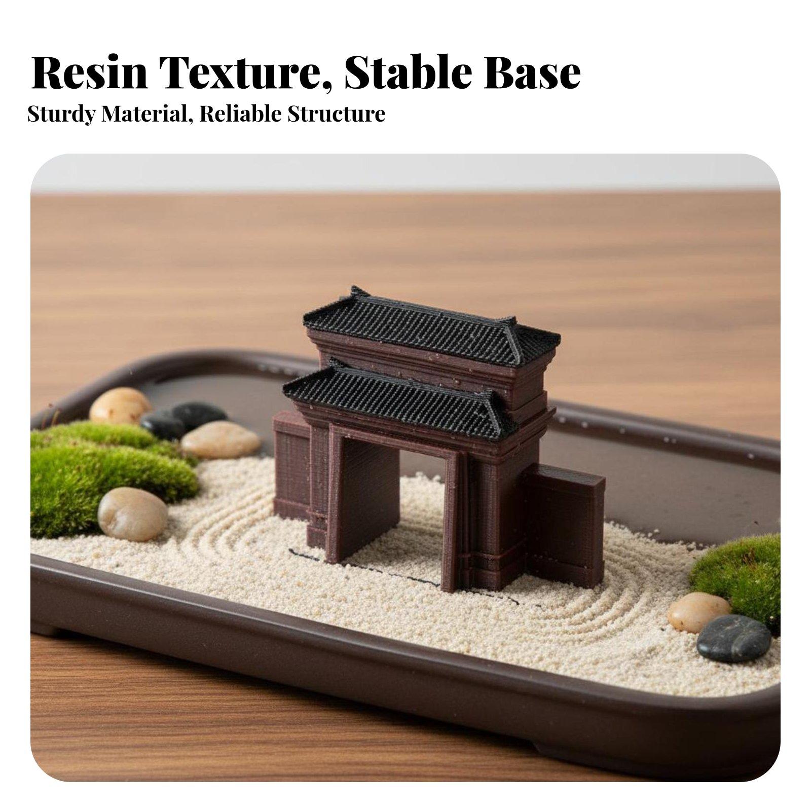 Handcrafted Resin House Figuri - đánh giá và giá Bonsai Garden For Desk