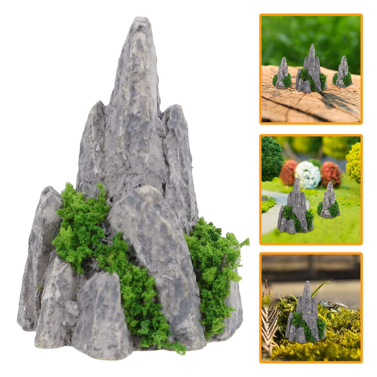 8Pcs Mini Resin Rockery Orname - đánh giá và giá Bonsai Garden For Desk