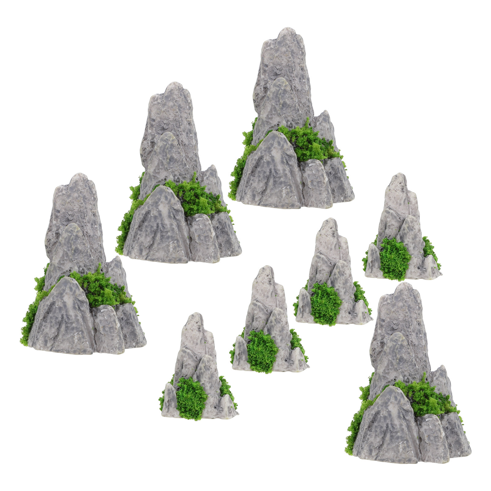 8Pcs Mini Resin Rockery Orname - đánh giá và giá Bonsai Garden For Desk