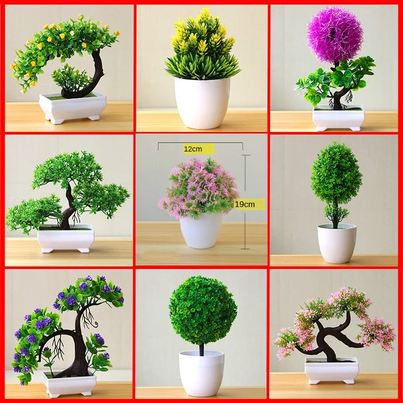 Artificial Small Tree Potted P - đánh giá và giá Bonsai Garden Table